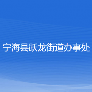 宁海县跃龙街道办事处各部门对外联系电话