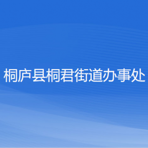 桐庐县桐君街道办事处各部门负责人和联系电话