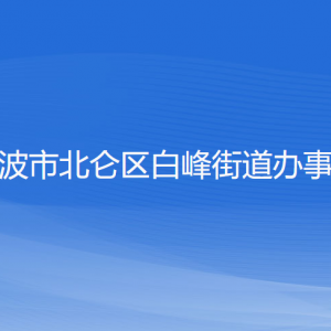 宁波市北仑区白峰街道办事处各部门负责人和联系电话