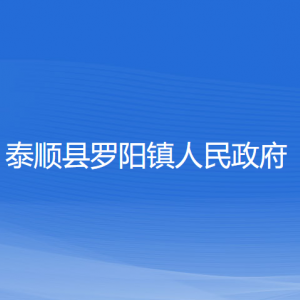 泰顺县罗阳镇政府各部门负责人和联系电话