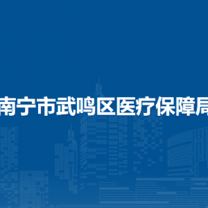 南宁市武鸣区医疗保障局各部门职责及联系电话