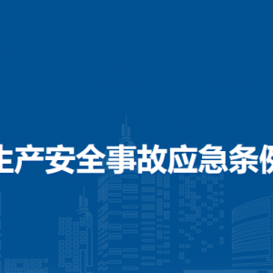 生产安全事故应急条例（全文）