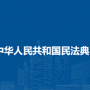 中华人民共和国民法典（全文）