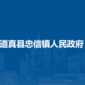 道真县忠信镇政府各部门负责人和联系电话