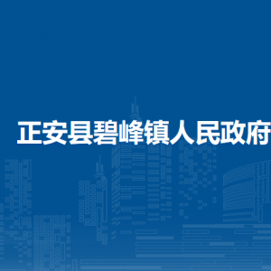 正安县碧峰镇政府各部门负责人和联系电话