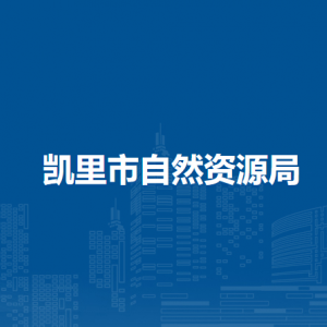 凯里市城区自然资源所负责人及联系电话