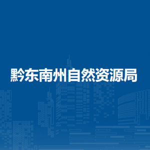 黔东南州自然资源局国土空间用途管制科