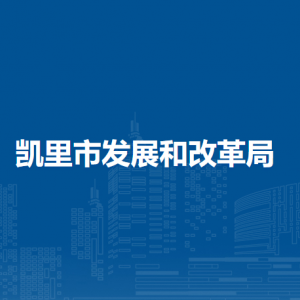凯里市发展和改革局各部门负责人及联系电话