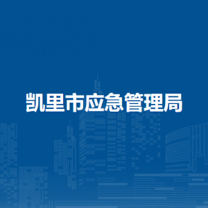 凯里市应急管理局各部门负责人及联系电话