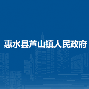 惠水县芦山镇政府各部门负责人及联系电话