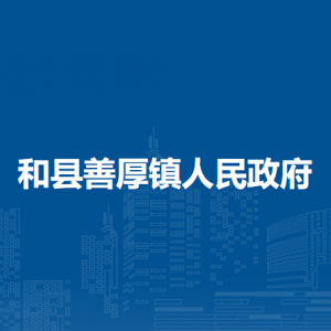 和县善厚镇综合行政执法大队