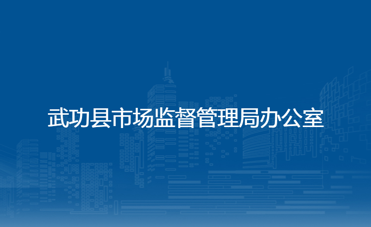 武功县市场监督管理局办公室