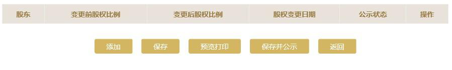 添加股权变更信息栏 添加股权变更信息栏