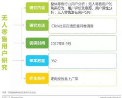 2018年中国无人零售用户研究报告