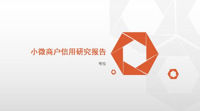 2017年中国小微商户信用研究报告（考拉）