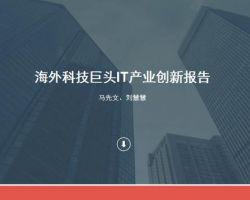 2017年海外科技巨头IT产业创新研究报告（刘慧慧）