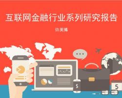 2017年中国互联网金融行业系列研究报告（徐英博）