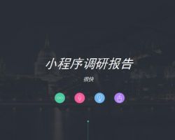 2017年中国小程序调研报告（很快）