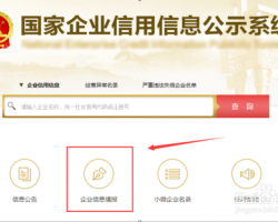国家企业信用信息公示系统（湖南）登录入口