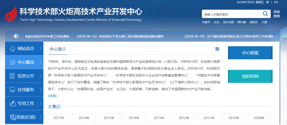 科技部火炬高技术产业开发中心