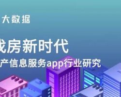 2019年房产信息服务app行业研究报告