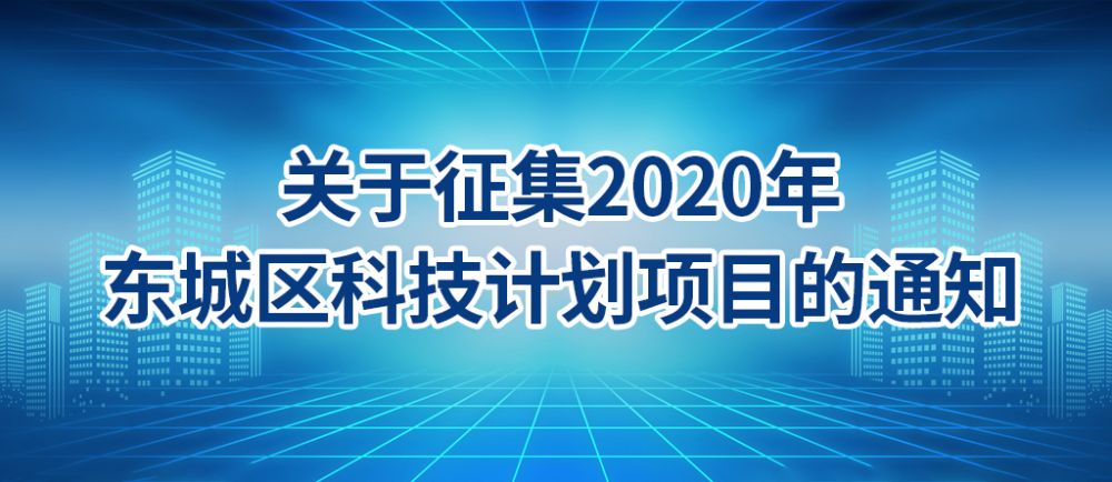 2020年东城区科技计划项目申报表
