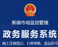 新疆生产建设兵团市场监督管理局网上办事大厅入口