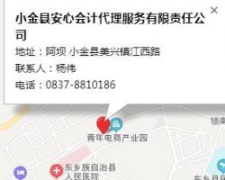 小金县安心会计代理服务有限责任公司