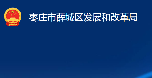 枣庄市薛城区发展和改革局