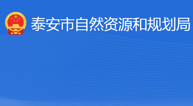 泰安市自然资源和规划局