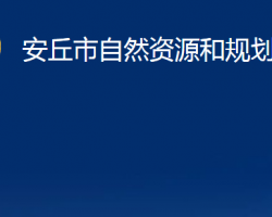 安丘市自然资源和规划局