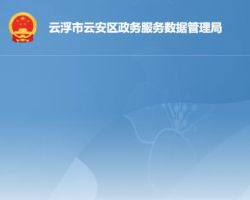 云浮市云安区政务服务数据