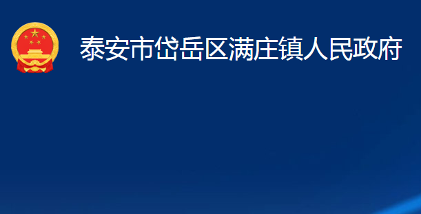 泰安市岱岳区满庄镇人民政府