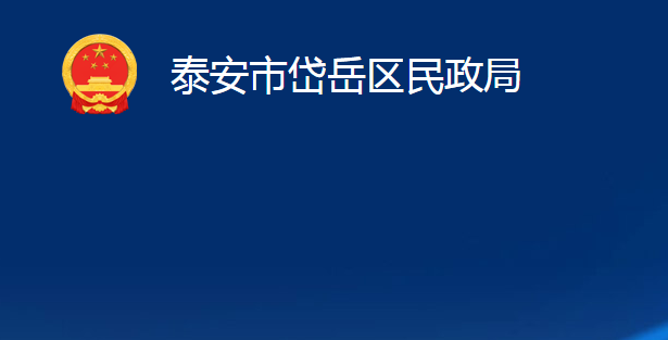 泰安市岱岳区民政局