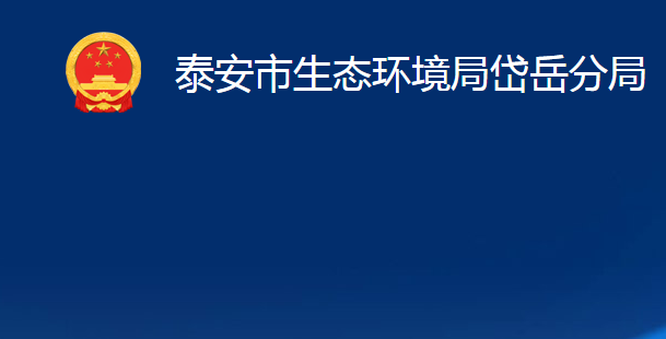 泰安市生态环境局岱岳分局