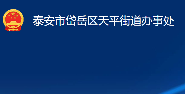 泰安市岱岳区天平街道办事处