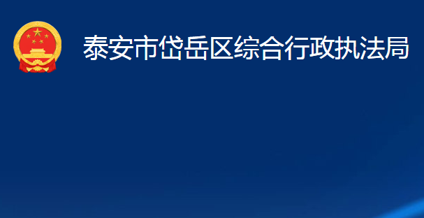 泰安市岱岳区综合行政执法局