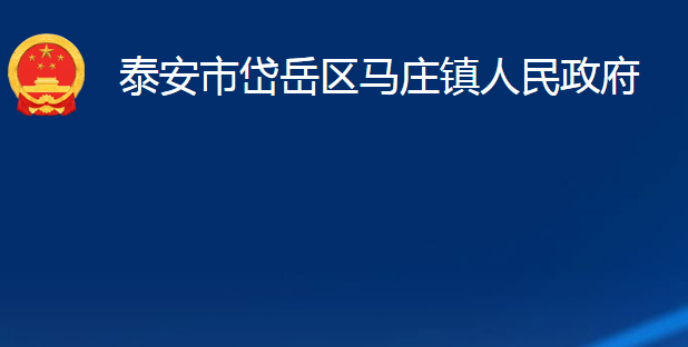 泰安市岱岳区马庄镇人民政府