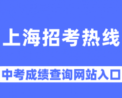 上海市教育考试院中考报名及成绩查询入口