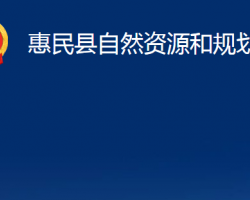 惠民县自然资源和规划局