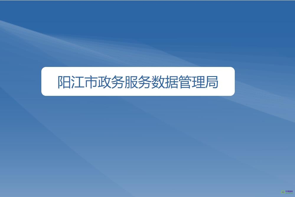 阳江市政务服务数据管理局