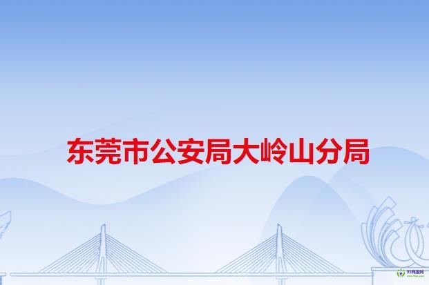 东莞市公安局大岭山分局