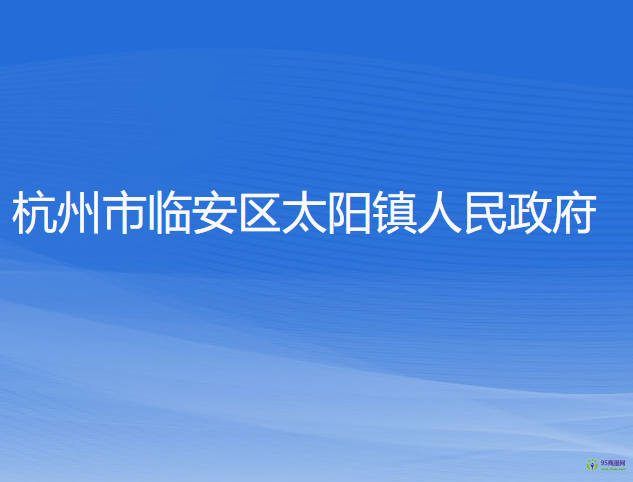 杭州市临安区太阳镇人民政府