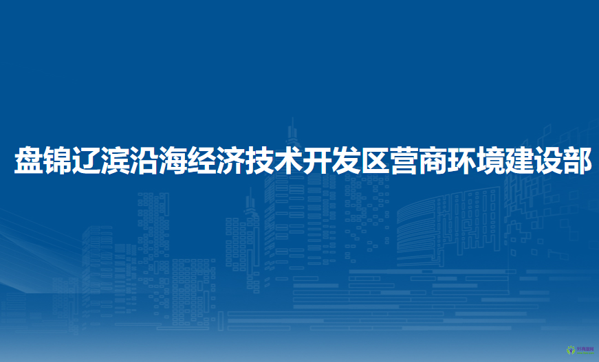 盘锦辽滨沿海经济技术开发区营商环境建设部