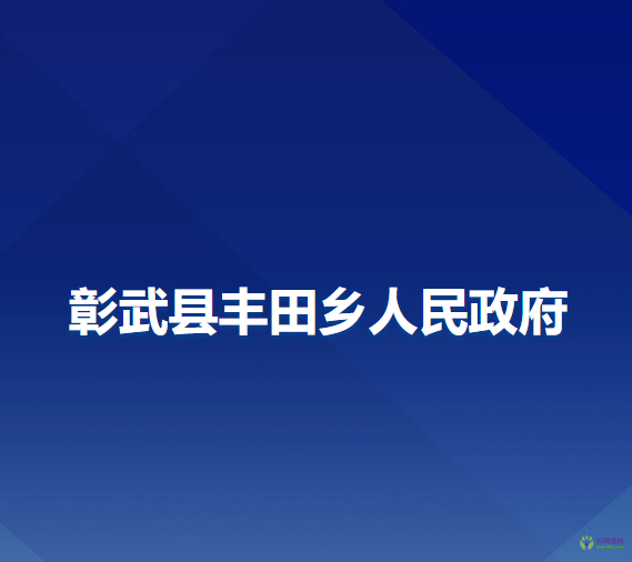 彰武县丰田乡人民政府