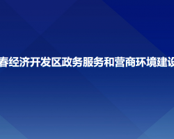 长春经济开发区政务服务和营商环境建设局