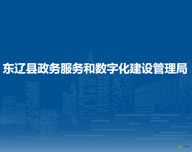 东辽县政务服务和数字化建设管理局