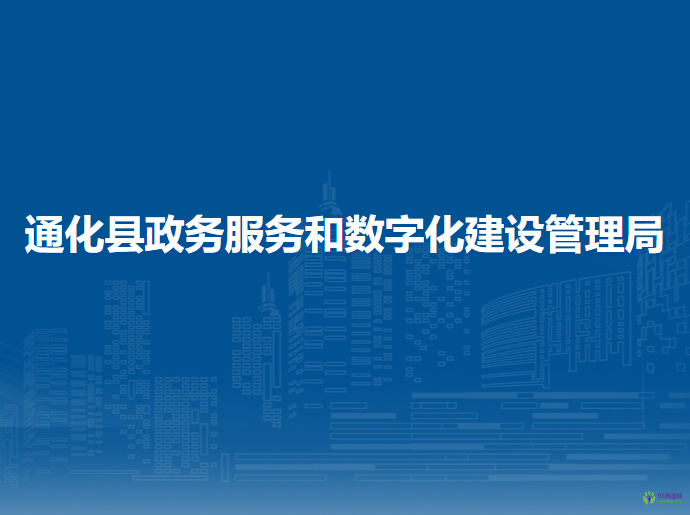 通化县政务服务和数字化建设管理局