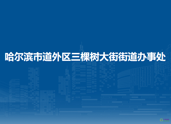 哈尔滨市道外区三棵树大街街道办事处
