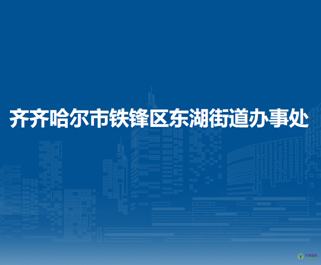 齐齐哈尔市铁锋区东湖街道办事处